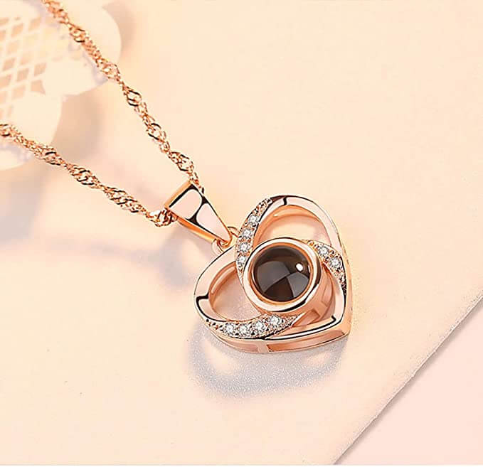 "I LOVE YOU" in 100 Languages Necklace