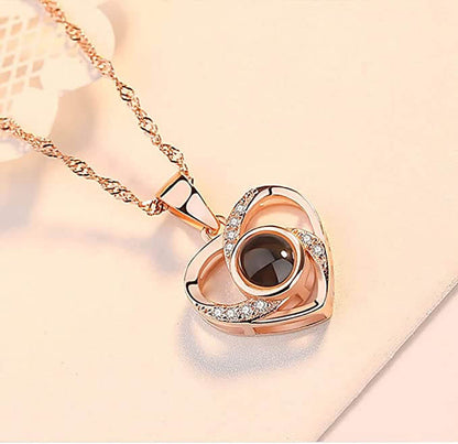 "I LOVE YOU" in 100 Languages Necklace