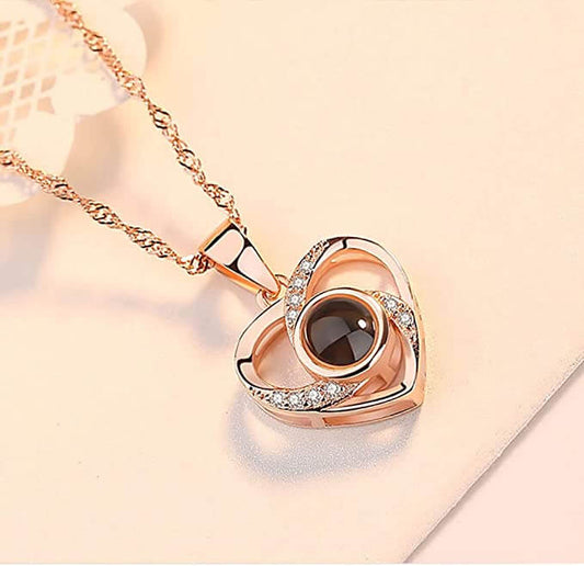"I LOVE YOU" in 100 Languages Necklace