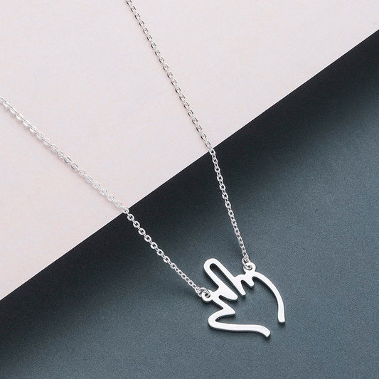 Middle Finger Necklace