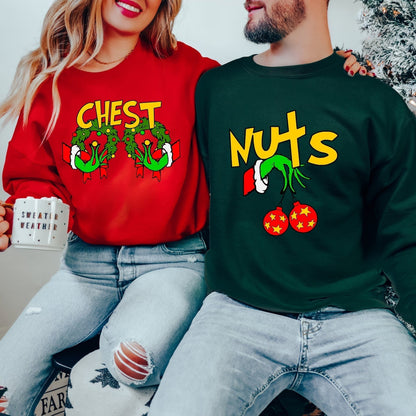 Chest Nuts Couples Sweatshirts